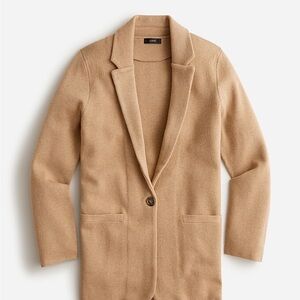 J. Crew Tan Blazer with Notched Lapels